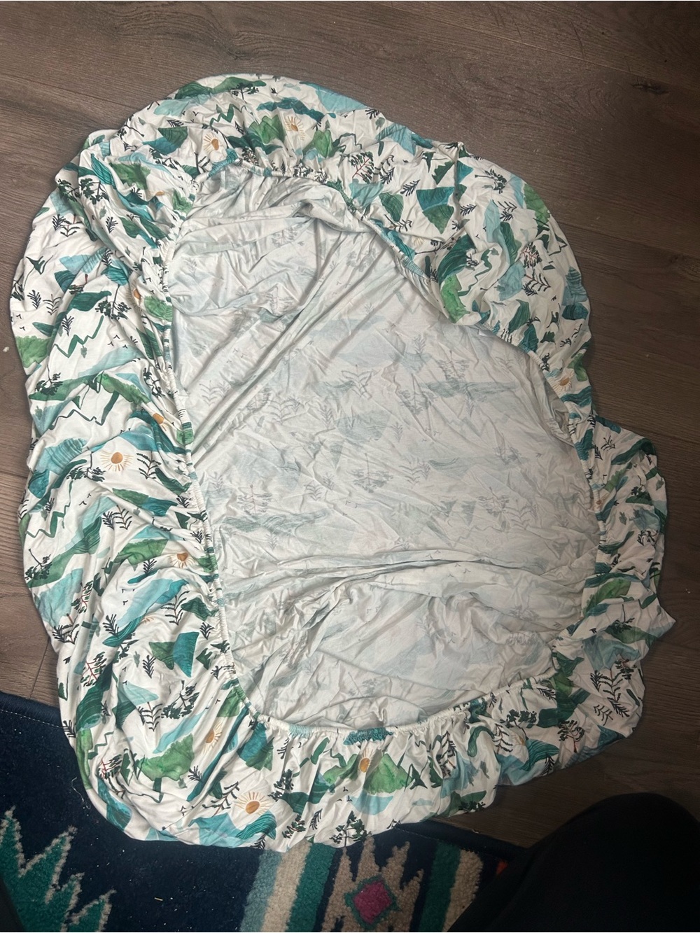 Little Sleepies mountain scape crib sheet - Picture 3 of 5